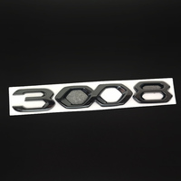 Nouvel autocollant de protection noir pour capot/coffre Peugeot 2008 5008 3008 GT LINE, en alliage ABS, accessoires de voiture
