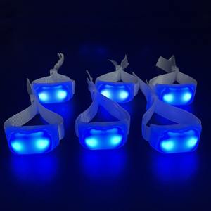 定制橡胶Xyloband声控光腕带DMX远程激活发光二极管区域，用于派对音乐会促销 - Product Image 2