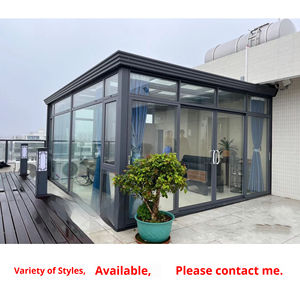 Veranda in Stile Europeo Moderno con Tetto in Vetro Temperato, Giardino d'Inverno Impermeabile con Caratteristiche di <span class=keywords><strong>Ponte</strong></span> Termico Interrato in Lega di Alluminio - Product Image 6