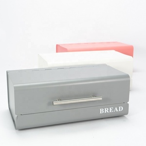 Contenitore <span class=keywords><strong>in</strong></span> Metallo Verniciato a Polvere Personalizzato, Scatola Vintage <span class=keywords><strong>in</strong></span> Acciaio Inox, Grande <span class=keywords><strong>Portapane</strong></span> <span class=keywords><strong>in</strong></span> Alluminio con Manico per Cucina - Product Image 1