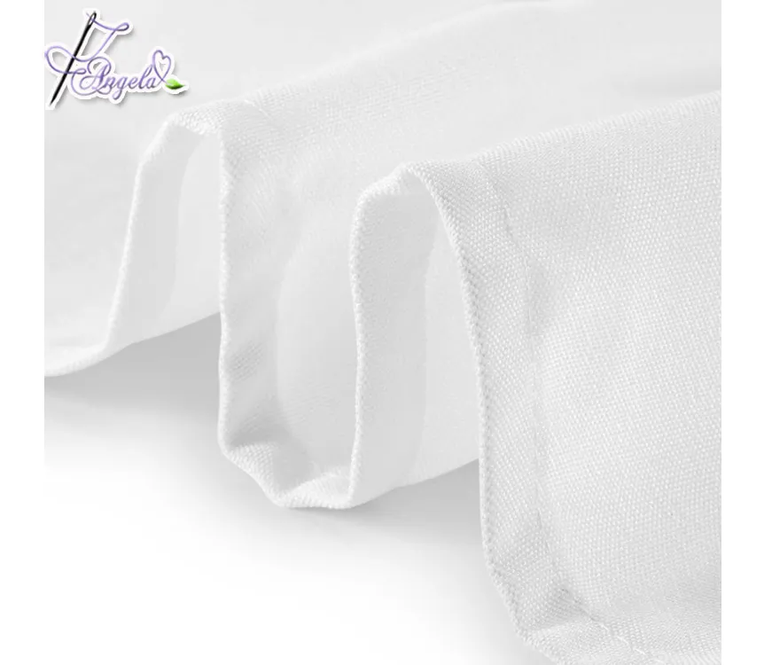 cheap white polyester napkins, plain-weaving, 20"*20"(50*50cm)