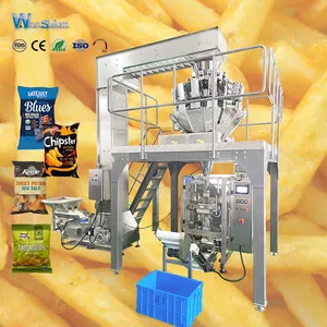 Machine d'emballage automatique verticale de popcorn de haricots salés Machine d'emballage de frites frites surgelées