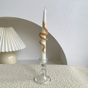 Candela a Forma di Serpente in Cera di Soia Premium, Candela Unica Affusolata Nera, Argento e Oro per Halloween in Vendita all'Ingrosso - Product Image 6