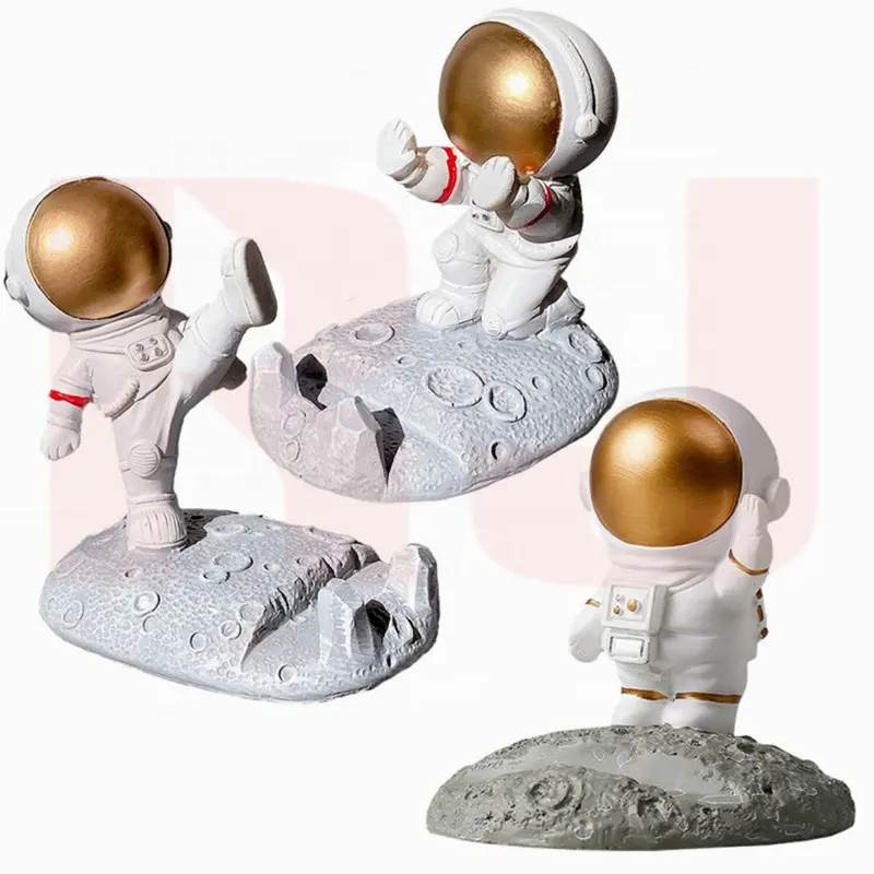 Creative Gifts Cute Cell Phone Stand Cool Fun 3D Cartoon Astronaut Design Mobile Phone Tablet Bracket