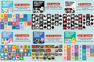 Éducation précoce carte de Stimulation visuelle noir et blanc nouveau-né bébé 0-3 ans bébé formation poursuite jouet en papier coloré - Product Image 5