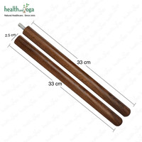 Bâton de yoga en bois multi-usage, correcteur de posture portable, bâton d'étirement, bâton d'exercice physique