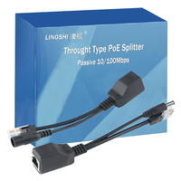 Répartiteur PoE 5v 12v 24v 48v avec prise DC mâle et femelle 5521 pour caméra et système de sécurité