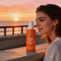 Brume Fixatrice Hydratante Longue Durée Acide Hyaluronique Fini Mat Tous Types de Peau Bio Végane Non Testée sur les Animaux Haute Performance