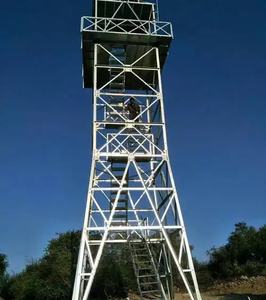 Stahl konstruktion Tourist Tower Guard House Plattform Beobachtungs turm Winkel gitter Stahl wachtturm - Product Image 1