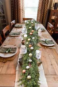 商業用クリスマスツリーシダーサイプレスノーフォークガーランドぶら下げラタンヴァインクリスマス人工緑ガーランド結婚式 - Product Image 4