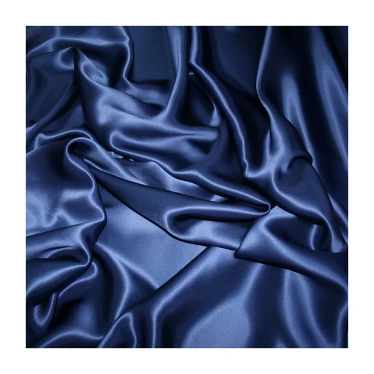 Usine pas cher prix 100% polyester drap de lit matériel doublure de rideau brillant satin soyeux tissu