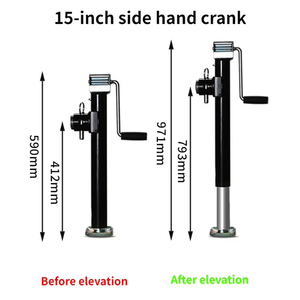 15inch bên xoay hàn trên thép Trailer Jack 5000lbs Caravan Phụ kiện cho RV thuyền Jack đứng mới và sử dụng điều kiện - Product Image 2