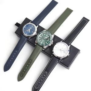 <span class=keywords><strong>Correa</strong></span> de <span class=keywords><strong>Reloj</strong></span> de Lona Personalizada de 19/20/21/22 mm para <span class=keywords><strong>Omega</strong></span>, Correas de <span class=keywords><strong>Reloj</strong></span> de Lona de Nailon Impermeables - Product Image 6