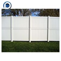 Clôture en PVC pour la protection de la vie privée, panneau solide, résistante aux intempéries, clôture en PVC pour usage résidentiel