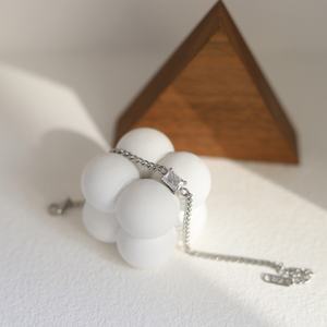 Trendy Zircon Vintage <b>Bracelets</b> Women Custom Stainless Steel <b>Thin</b> <b>Bracelet</b> <b>Silver</b> for Women Girls - Product Image 3