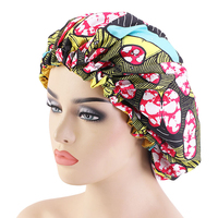 Bonnet de sommeil en satin extra large personnalisé, marque privée, avec cordon de serrage, chapeau de nuit réglable, turban pour cheveux, vente en gros