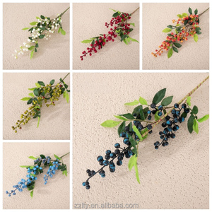 Tiges de baies de Noël artificielles, 6 couleurs, <span class=keywords><strong>fausses</strong></span> baies pour la décoration de l'arbre de Noël, de la couronne et du vase - Product Image 3
