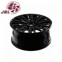 Nouvelles jantes monobloc forgées en alliage d'aluminium de 16 à 24 pouces, noir brillant, multi-branches, 5x112 5x114.3 5x120, ET 25mm, pour Audi