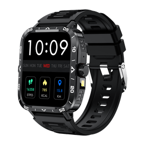 2025 zw59 BT Smartwatch với LED 1.95 inch TFT hình vuông không thấm nước IP67 trả lời cuộc gọi & theo dõi giấc ngủ thiết bị đeo - Product Image 1