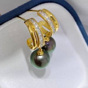 ต่างหูมุก DIY 22608 พร้อมอุปกรณ์เสริมขนาดเล็ก ตัวฐานเงินแท้ S925 และลูกปัดทรงกลมขนาด 9-15 มม. ดีไซน์ทันสมัย - Product Image 4