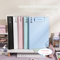 Porte-documents A4 pliable avec pince verticale, organiseur de fichiers pour bureau et étudiants