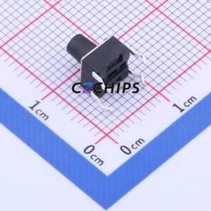 K2-1102DP-H3SW-04 Tactile Switch Through hole Component (THT)-4P,6x6mm Switch 1.8N Through Hole 6mm 6mm - Product Image 2