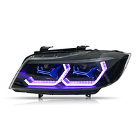 Phare LED couleur RVB pour BMW Série 3 E90 E91 2009-2012 Feux avant Clignotant