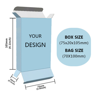 Sacs en mylar à fermeture éclair holographique découpés à l'emporte-pièce personnalisés en gros avec étuis boîtes de papier de présentation en carton anti-odeur - Product Image 6