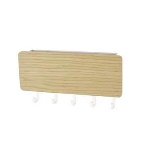 Wall Hanging Bamboo <b>Key</b> Hanger Holder Wall Organizer Rectangle <b>Key</b> Rack Hooks Coat Hooks Home Decoration Coat Hanger - Product Image 3