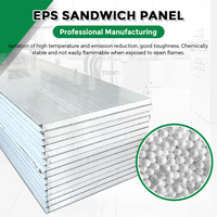 Panneaux muraux en sandwich EPS à isolation thermique avec revêtement métallique pour usage extérieur et toiture - Écologiques et résistants au feu