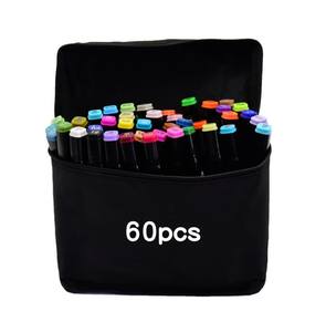 Ensemble de stylos marqueurs personnalisés avec 168 120 <span class=keywords><strong>80</strong></span> 60 48 36 24 couleurs Pointe plate pinceau 30 mm Largeur d'écriture Encre à l'<span class=keywords><strong>alcool</strong></span> <span class=keywords><strong>Feutre</strong></span> pour le marquage artistique sur tissu - Product Image 4