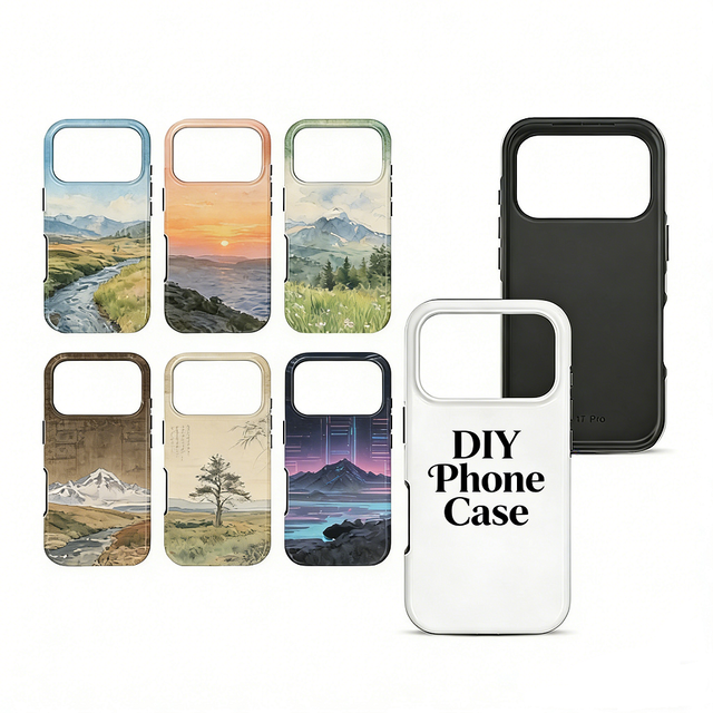 Eco-Friendly Material Scratch-Resistant 2IN1 Double Mobile Cover Blank Sublimation Phone Case for Uv Printer Machine
