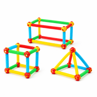 Ensemble de construction de tubes extensibles arc-en-ciel, blocs de construction flexibles à faire soi-même pour des jeux créatifs et pratiques