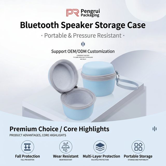 EVA Bluetooth Speaker Carrying Case Portable Pressure Resistant Fall Protection Wear Resistant Multi-Layer OEM ODM Wholesale