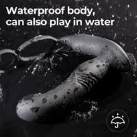 Masseur de prostate vibrant avec fonction de tapotement, plug anal, masturbateur masculin, fonction de retenue du sperme, silicone, étanche IPX7, 9 vibrations