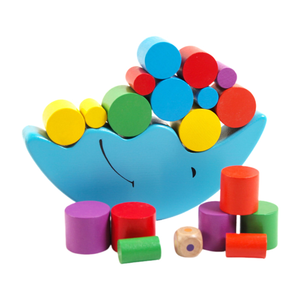 <span class=keywords><strong>Jeu</strong></span> d'empilage de blocs <span class=keywords><strong>en</strong></span> bois <span class=keywords><strong>en</strong></span> forme de lune, jouet éducatif <span class=keywords><strong>pour</strong></span> tout-petits, Montessori, entraînement de la motricité fine, <span class=keywords><strong>jeu</strong></span> de société familial, cadeau - Product Image 1