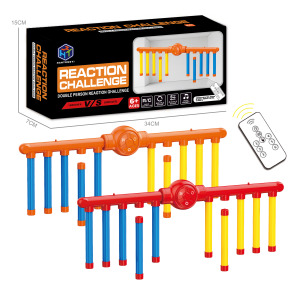 Jeu <span class=keywords><strong>de</strong></span> capture <span class=keywords><strong>de</strong></span> bâtons HTL 10, jeu <span class=keywords><strong>de</strong></span> combat pour 2 joueurs, entraînement <span class=keywords><strong>de</strong></span> réaction avec bâtons tombants, jouet avec télécommande USB, jeu <span class=keywords><strong>de</strong></span> fête pour enfants et adultes - Product Image 1