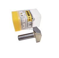 ARDEN 0403 Fraise à bois CNC, queue de 1/4, carbure/TCT, tranchant de coupe de 8 mm, 45HRC, fraisage en montée pour défonceuse à bois