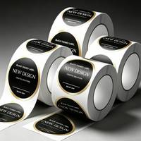 Rouleau d'autocollants brillants personnalisés de qualité laboratoire pour petites fioles, protection UV, permanents, imperméables, écologiques, en PVC/PET pour entreprises