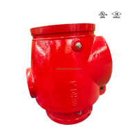 Katup Ayun Ujung Beralur 8" 219.1mm untuk Pemadam Kebakaran, 365PSI Air untuk Sistem Sprinkler, Besi Ulet DN50-DN200