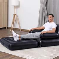 Canapé-lit gonflable d'extérieur Bestway 75114 pour une personne, moderne, imperméable, pliable et portable, matelas de camping