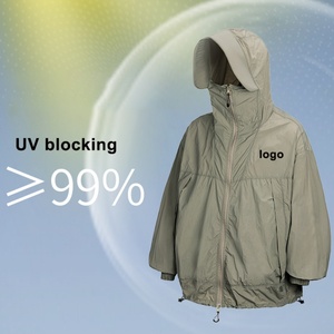 UV Protection Fishing Sun Jacket Hood Breathable Outdoor Face Cover UPF50+ Hiking Mountaineering <b>Coat</b> for <b>Beach</b> Jaket Pelindung - Product Image 1