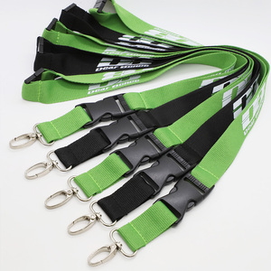 Custom Sublimated Sunflower Lanyard Promotional Polyester Keychain Lanyard with Breakaway Buckle