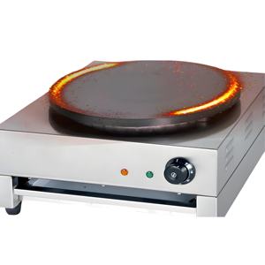 Machine à crêpes électrique professionnelle en acier inoxydable 3000W à plaque unique, revêtement antiadhésif rotatif, prix usine - Product Image 5