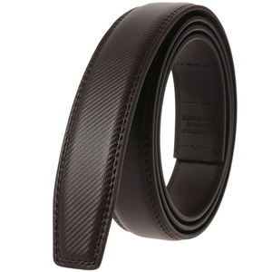 Cintura di fabbrica all'ingrosso in vera pelle cinghia di 3.1CM di larghezza cintura automatica per gli uomini senza fibbia 110-130cm di lunghezza - Product Image 5