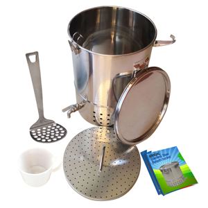 Bokashi compost bin stainless steel 30L
