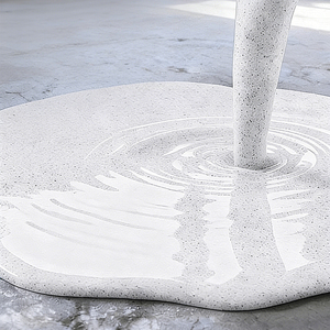 Sol en époxy coloré décoratif et durable avec effet marbre pour les zones de restauration haut de gamme - Product Image 4