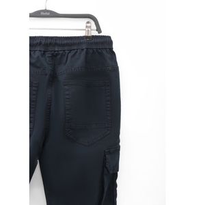 Pantalones Deportivos Cargo para Hombre, Cintura Elástica, con Múltiples Bolsillos, Corte Ajustado, Algodón Elástico - Product Image 3