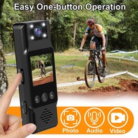 Mini caméra HD CMOS 1080P avec détection de mouvement, enregistreur vidéo numérique 1,3 pouce pour vision nocturne avec lumière d'appoint, mini caméra extérieure SQ11
