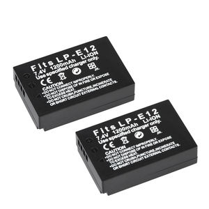 Paket Baterai Isi Ulang 1200mAh LP-E12 untuk Rebel SL1/100D/Kiss X7/Seri EOS <span class=keywords><strong>M</strong></span> Tersedia - Product Image 2